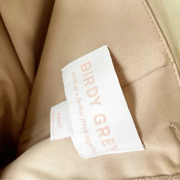 Birdy Grey Christina Convertible Bridesmaid Dress in Tulle Sandy Taupe S NWT - Picture 12 of 14